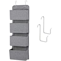 MaidMAX Organizador de Puerta- Organizador para Colgar en la Puerta con 4 Bolsillos- Organizador Vertical del Tipo…